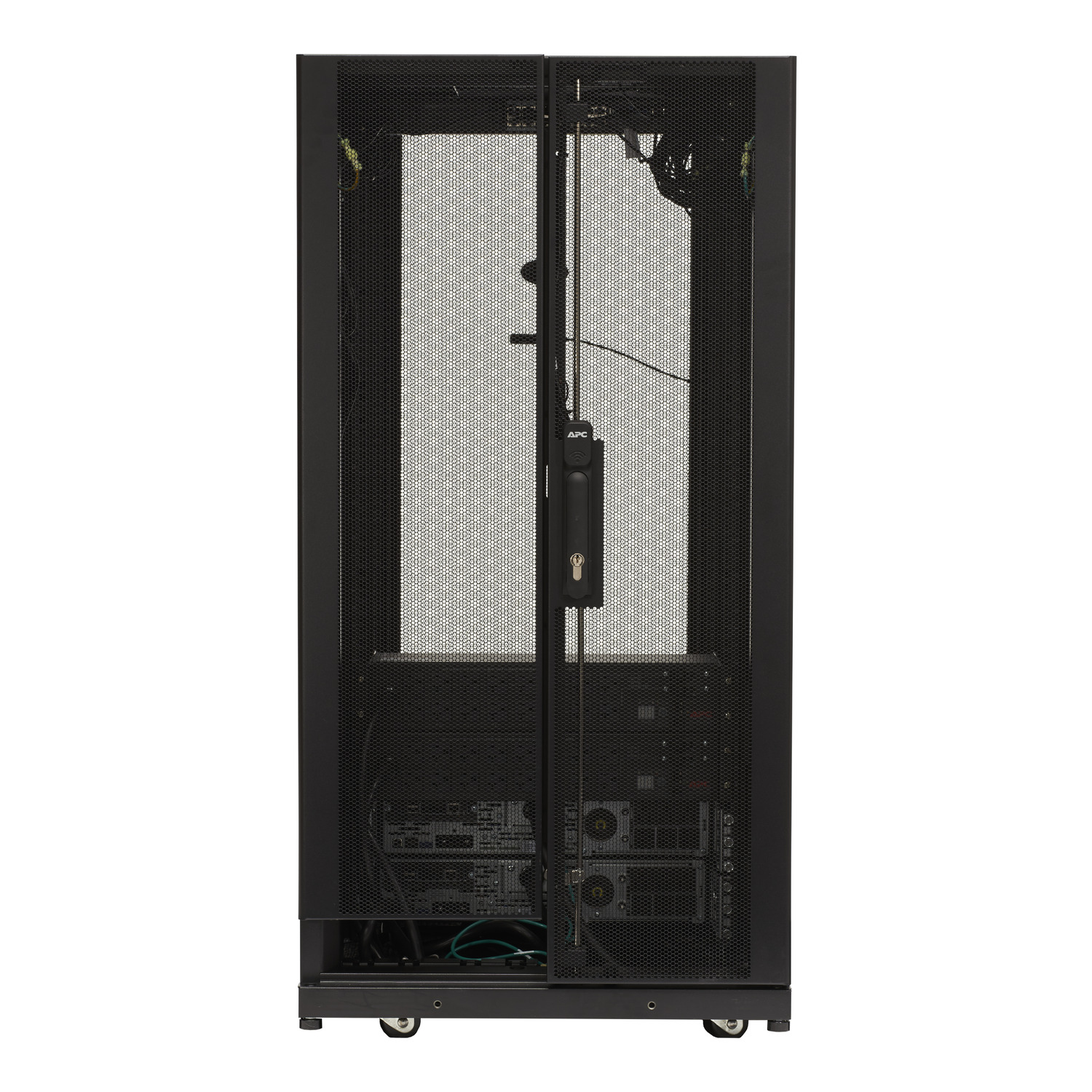 Serverrack, Networkrack, Lockable door, Mesh door, Cable management