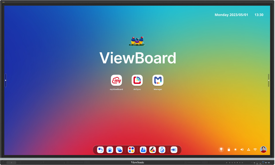 Monitor, ViewBoard, Touchscreen, Flachbildschirm, LED-Anzeige