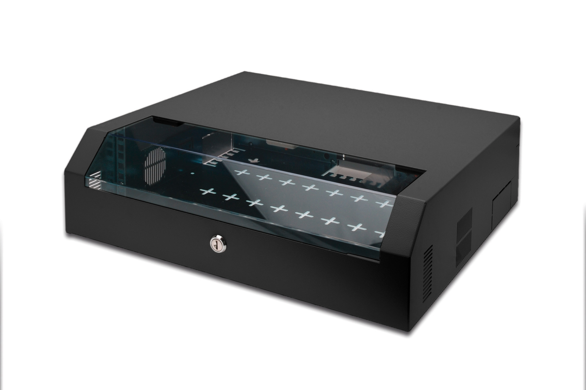 Kassenschublade, Schubladenkassensystem, Metalldruck, Kassiergerät, Schublade mit Glasfront