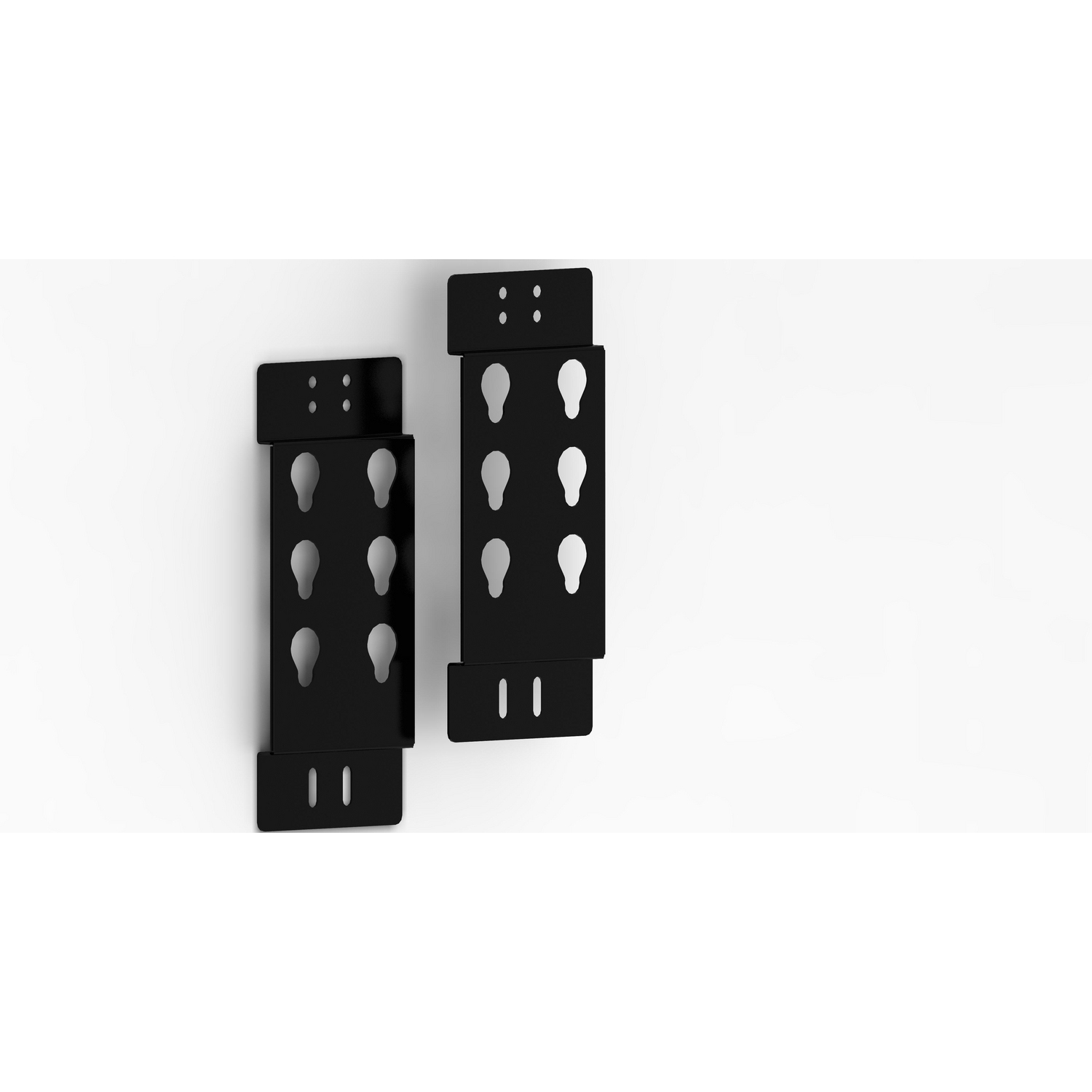 Racks, Schwarzes Metall, Wandmontage, Halterung, Industriell