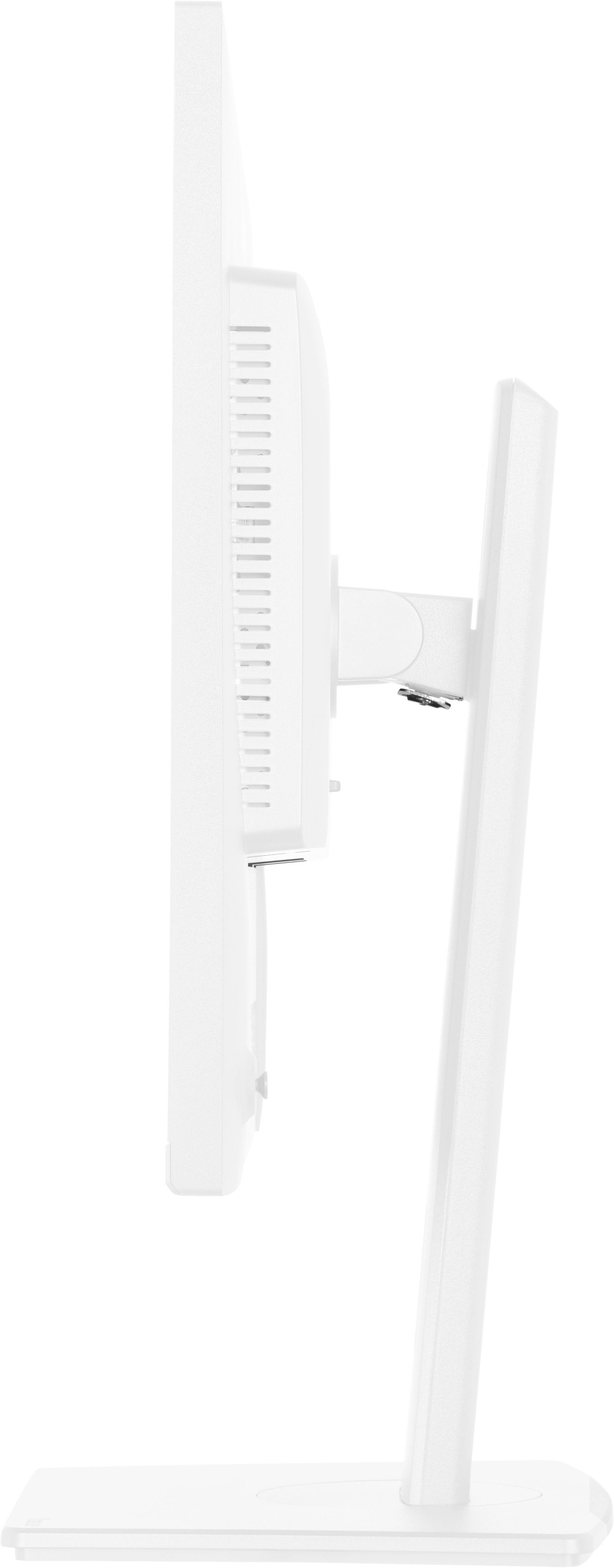 monitor,  white,  computer,  stand,  side view