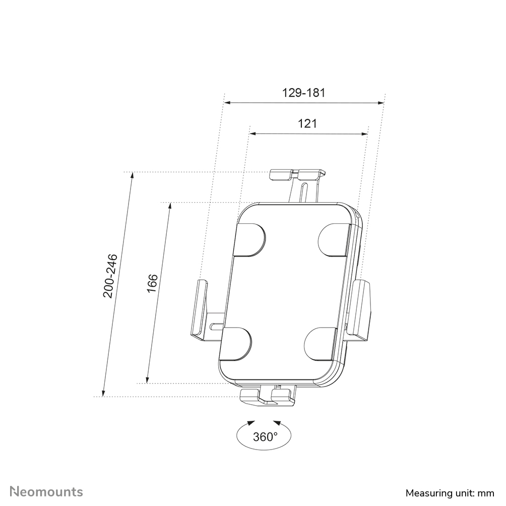 Neomounts Wandhalterung für Tablets - Tablet/UMPC - Passive Halterung - Indoor - Weiß