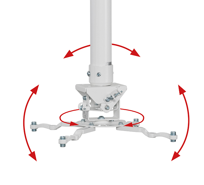 B-TECH SYSTEM 2 - Projector Ceiling Mount with Micro-adjustment - 1.5m Ø50mm Pole BT899-FD150/BC B-TECH SYSTEM 2 - Projector Ceiling Mount with Micro-adjustment - 1.5m Ø50mm Pole BT899-FD150/BC