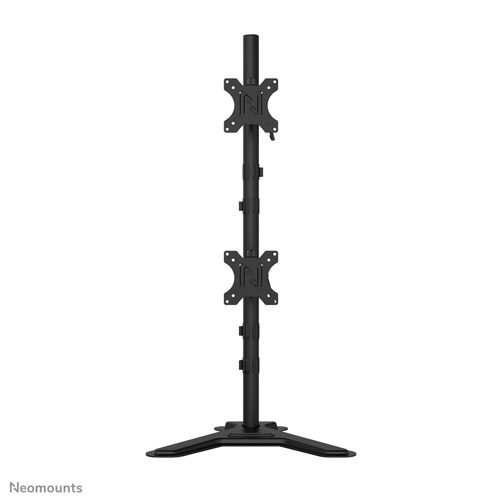 monitor-arm, dual-mount, adjustable-stand, vesa-mount, black-pole