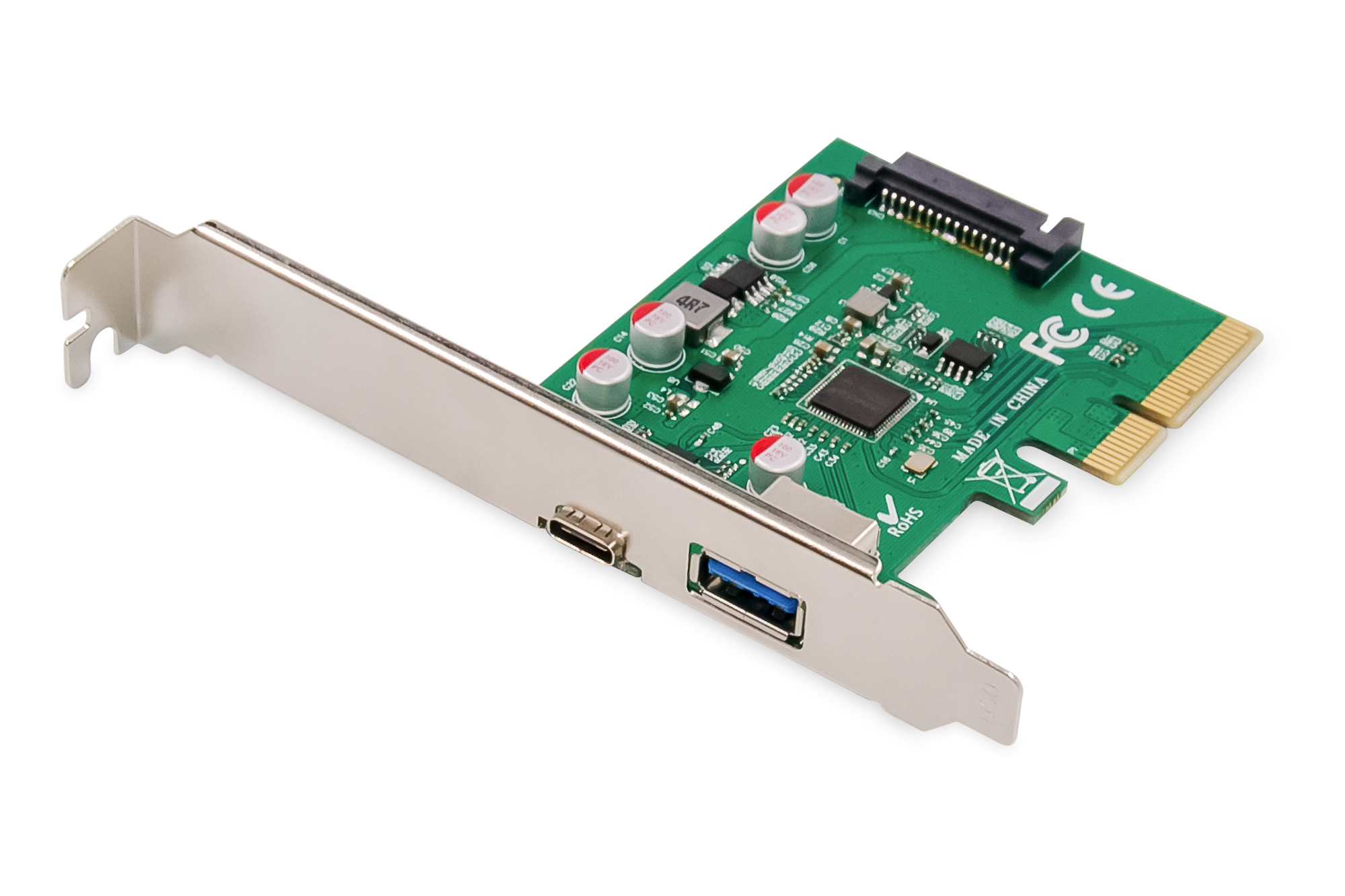 DIGITUS DS-30225 PCIe Karte, USB Typ-C™ + USB A DIGITUS DS-30225 PCIe Karte, USB Typ-C™ + USB A