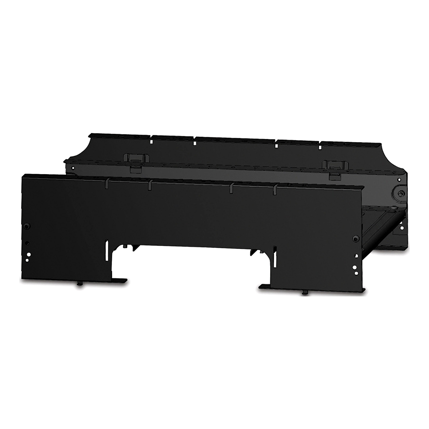Serverrack, Rackengehäuse, schwarzes Panel, Industriegehäuse, Montagehalterung