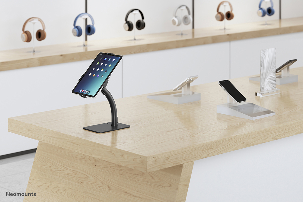 Neomounts Tischhalterung für Tablets - Tablet/UMPC - Passive Halterung - Tisch/Bank - Indoor - Schwarz