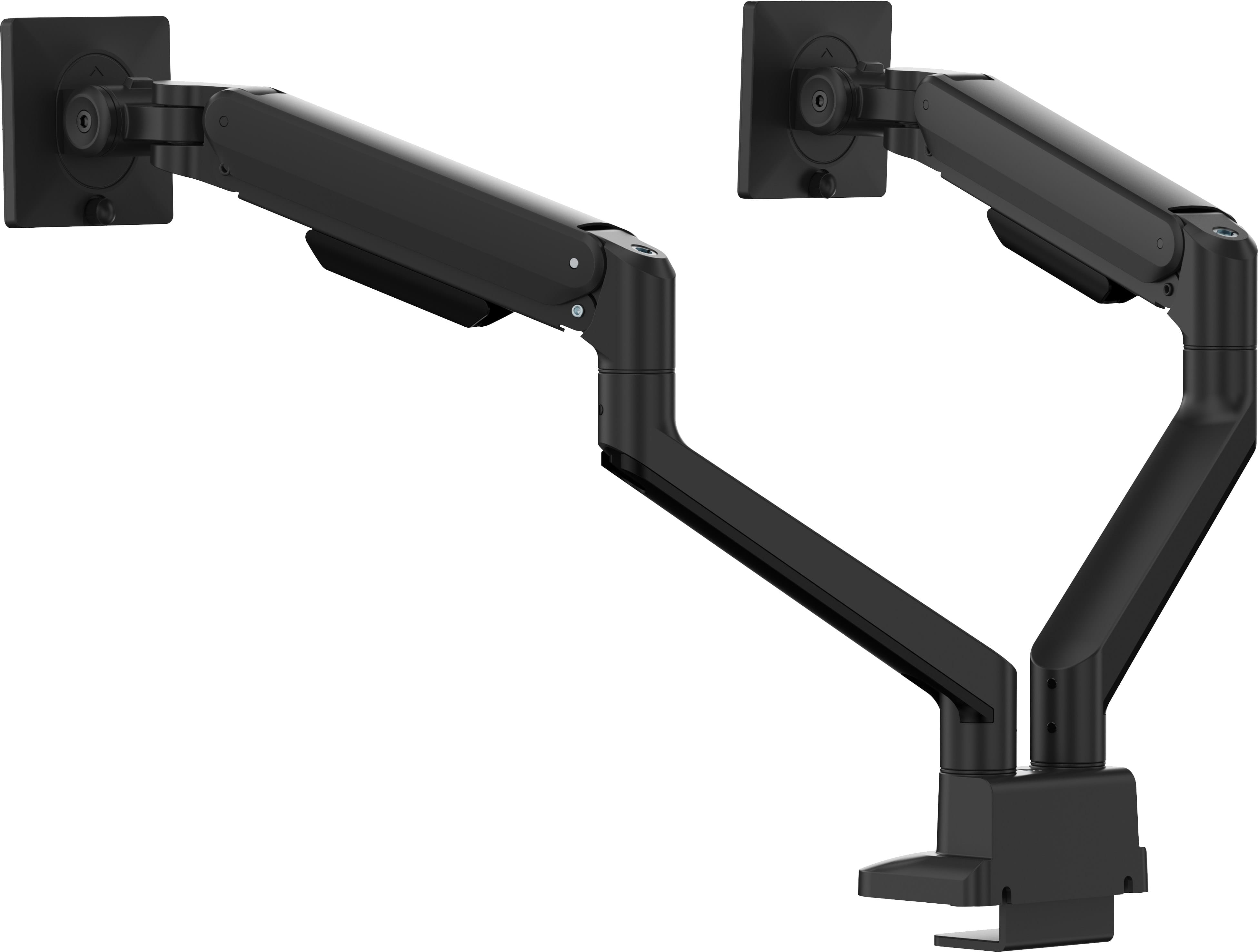 Monitorhalter, Doppel-Halter, Gelenkarm, verstellbarer Arm, schwarz