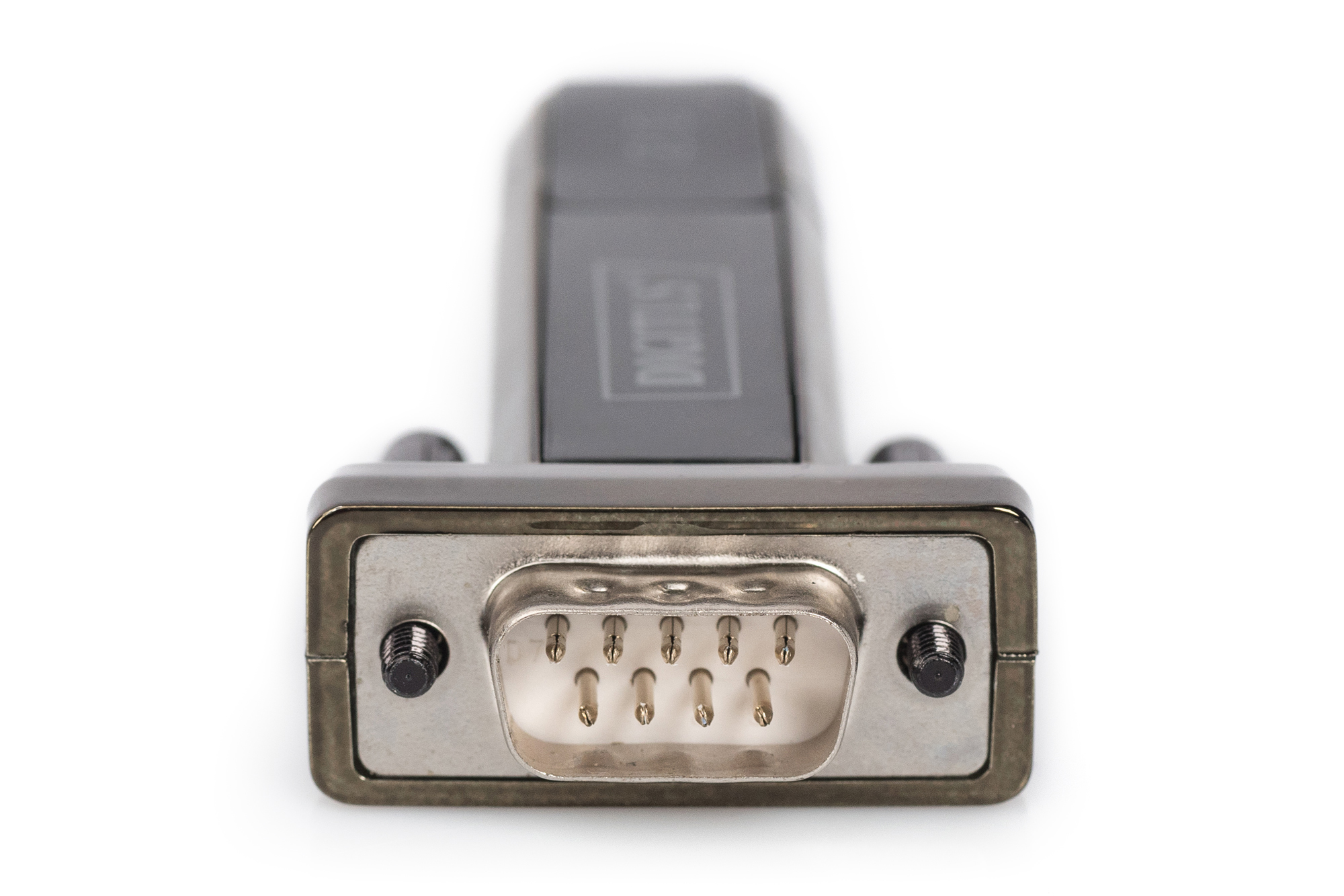 DB-9 Stecker, DIN-Anschluss, 9-polig, serieller Adapter, Metallgehäuse
