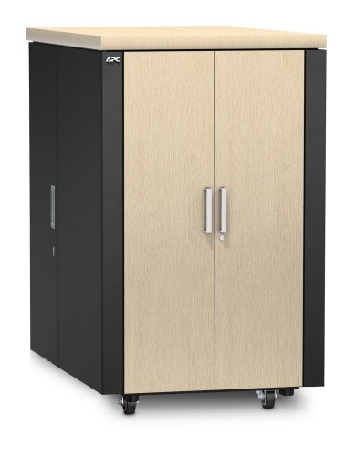 APC NetShelter CX 24U Secure Soundproof Server Room in a Box Enclosure - Shock Packaging
