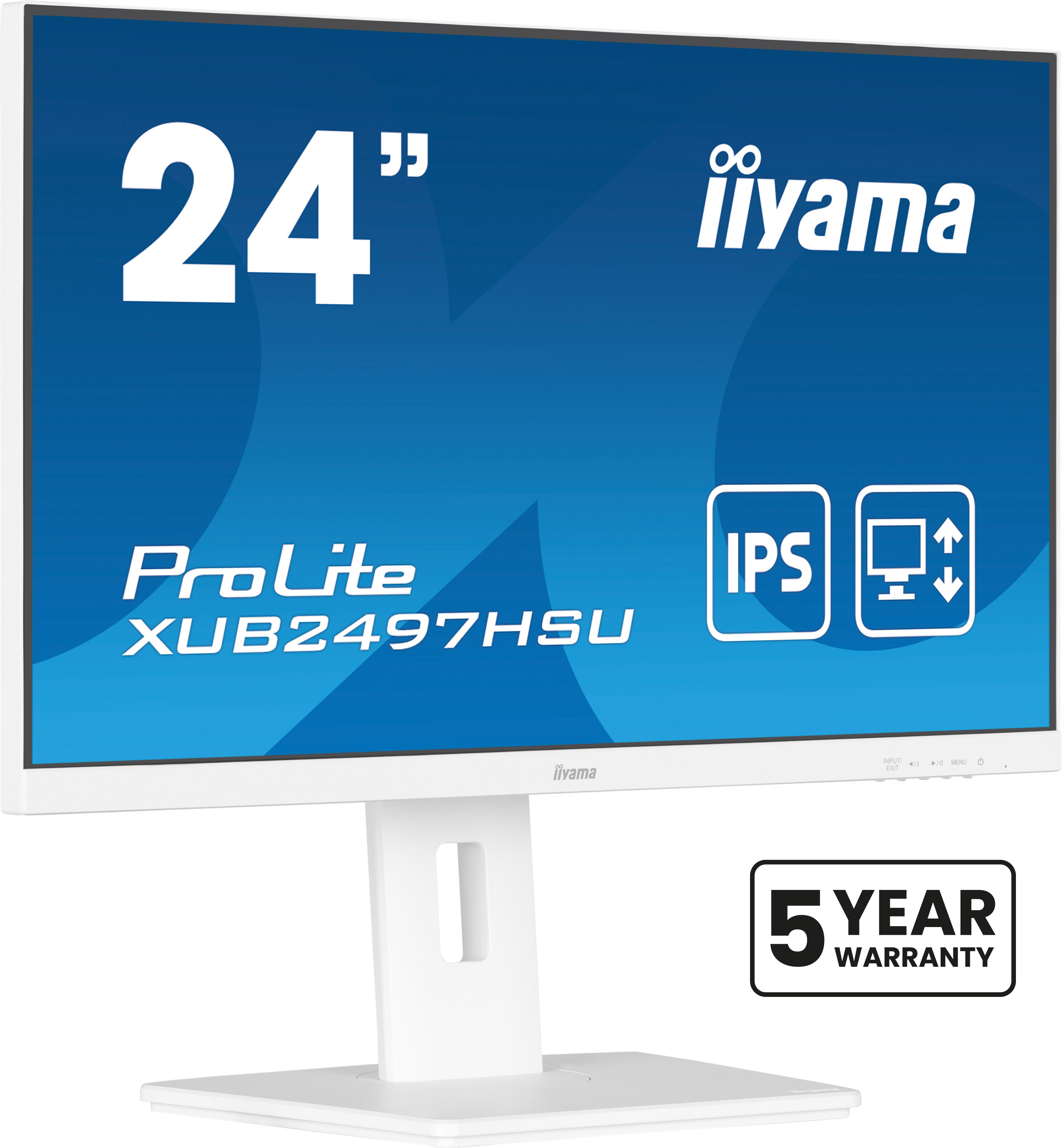 IIYAMA Monitor XUB2497HSU-W2 inkl. 5 Jahre Hersteller-Garantie Computerausrüstung, Überwachen, Bildschirm, FERNSEHER