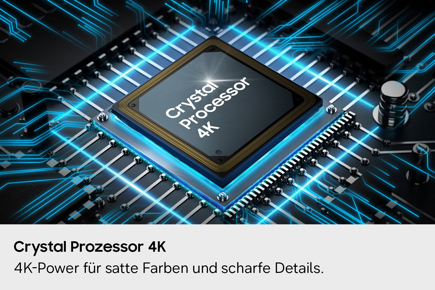 Crystal Processor, 4K, CPU-Chip, Mikrochip, Verarbeitungseinheit