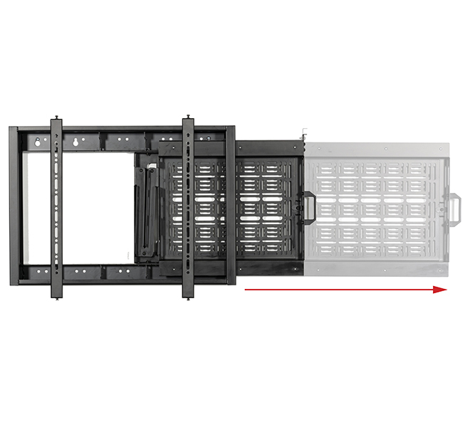B-TECH Wandhalter mit seitlich Ausziehbarem AV-Ablagefach  BT7883/B