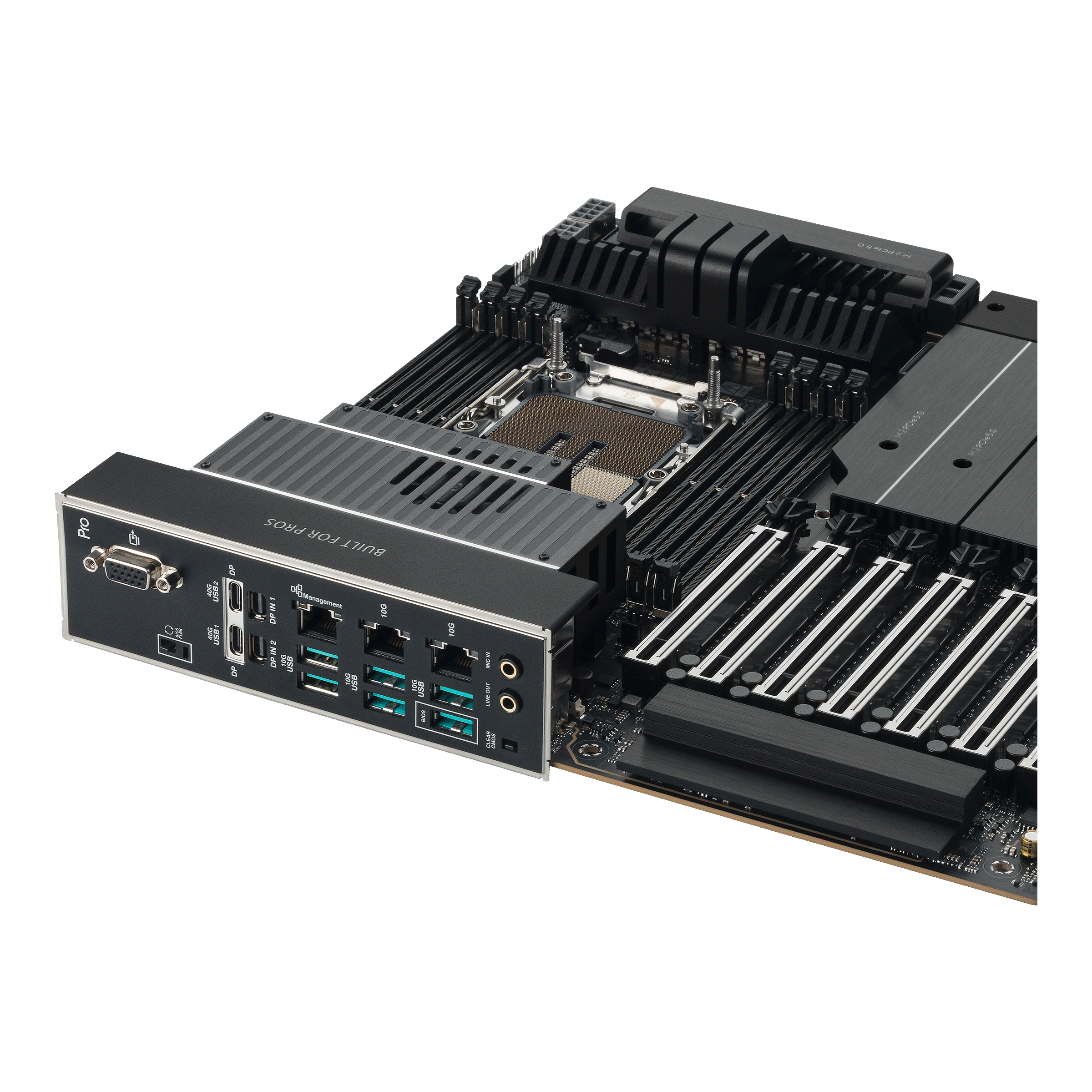 Server-Board, PCIe Slot, USB-C, Daughterboard, Heatsink