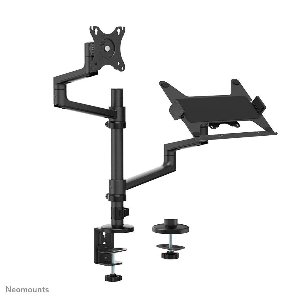 Neomounts Monitor-/Notebook-Tischhalterung - Notebook- & Monitorarm - Schwarz - Stahl - 29,5 cm (11.6") - 43,9 cm (17.3") - 68,6 cm (27")