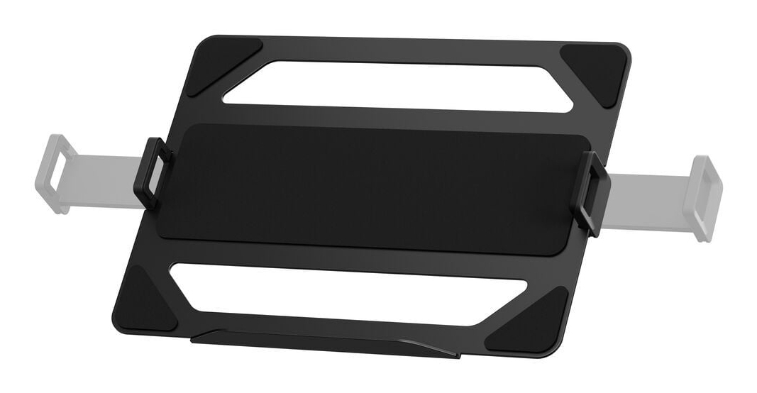 Laptopständer, Kunststoff, Schwarz, Höhenverstellbar, Rutschfest