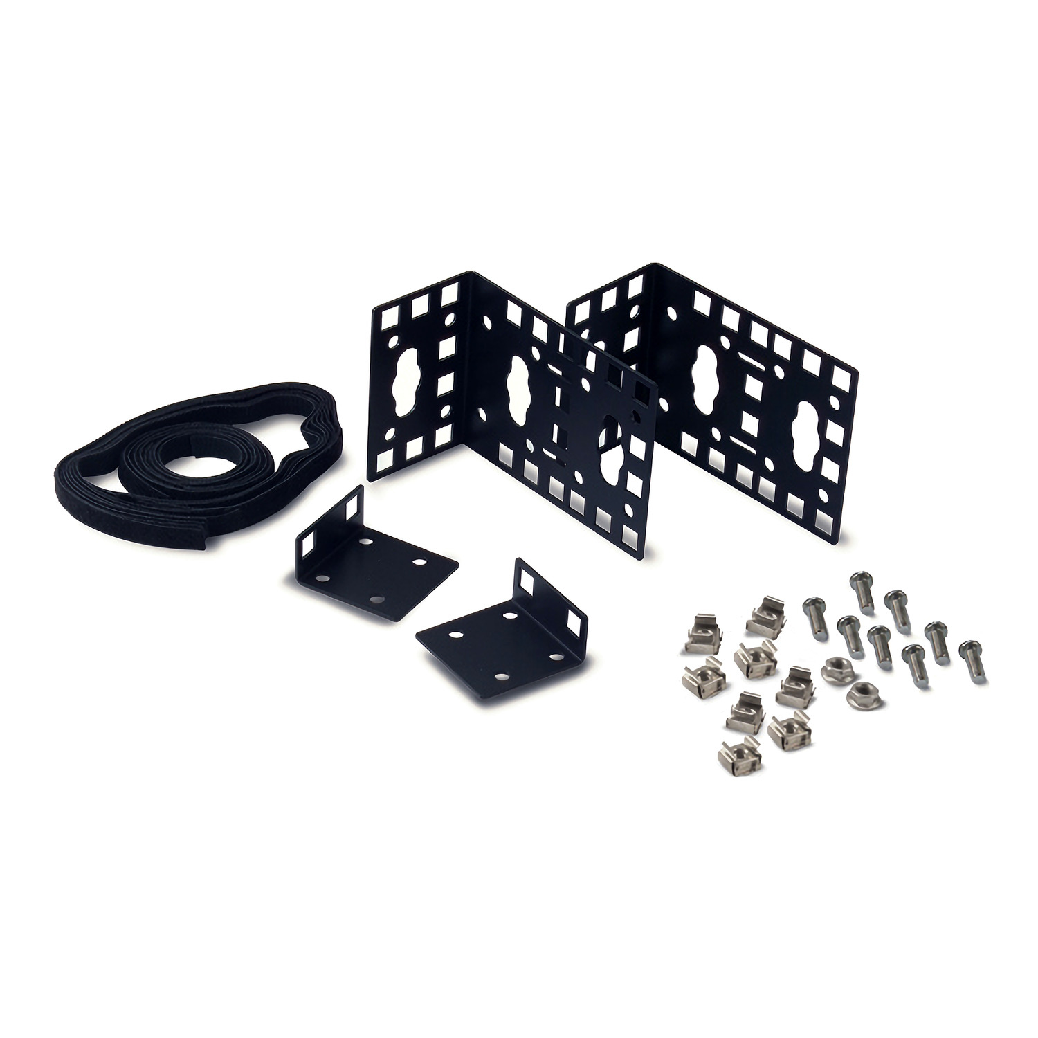 Rack, Montagesatz, Halteklammern-Set, Schrauben, Kabelbinder