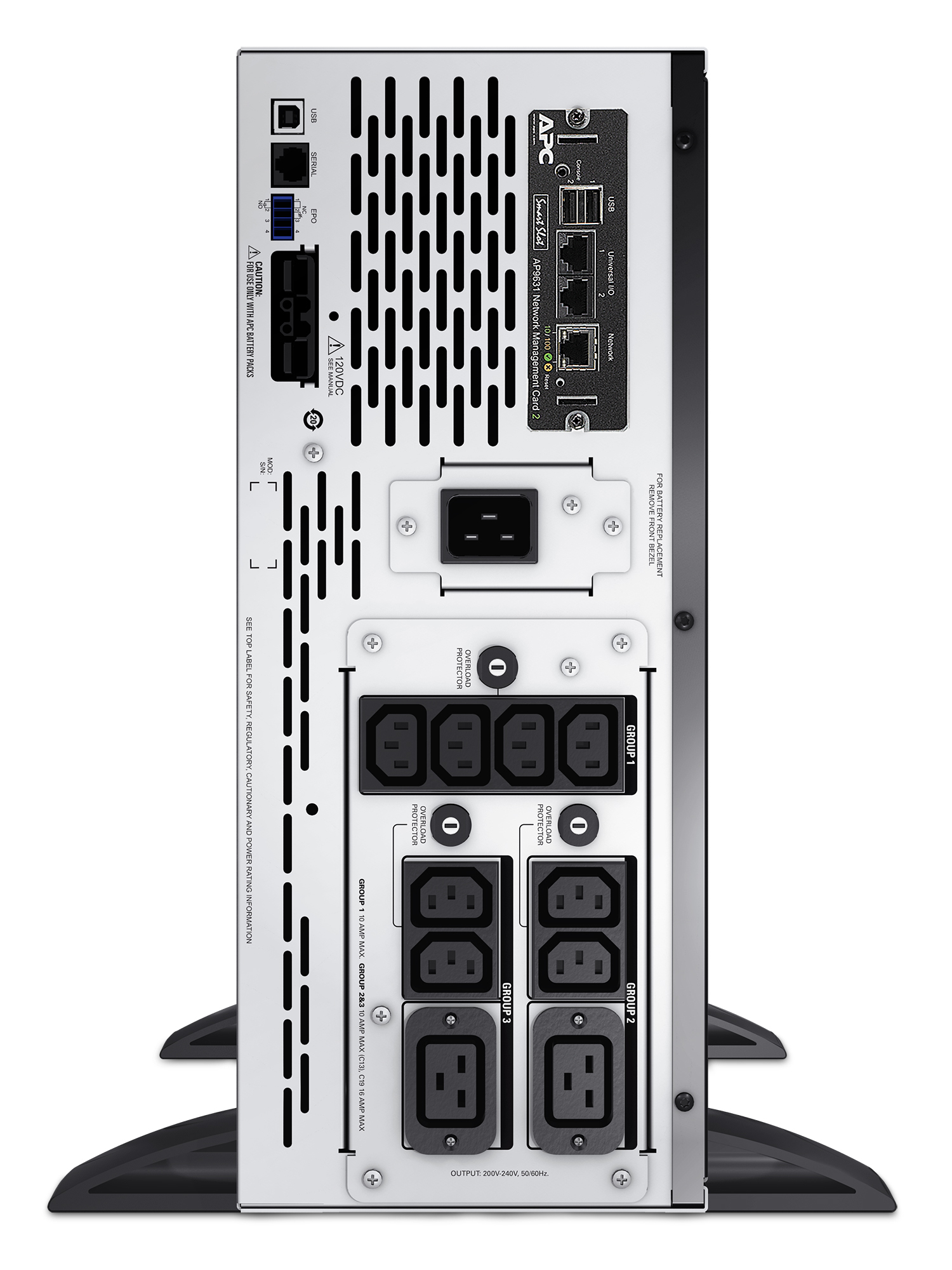 APC SMX3000HVNC - Smart-UPS X 3000VA Short Depth Tower/Rack Convertible LCD 200-240V mit Network Card