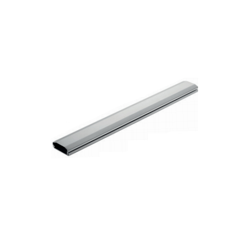 Aluminiumprofil, Metallleiste, silberfarben, rechteckiges Profil, Hohlprofil