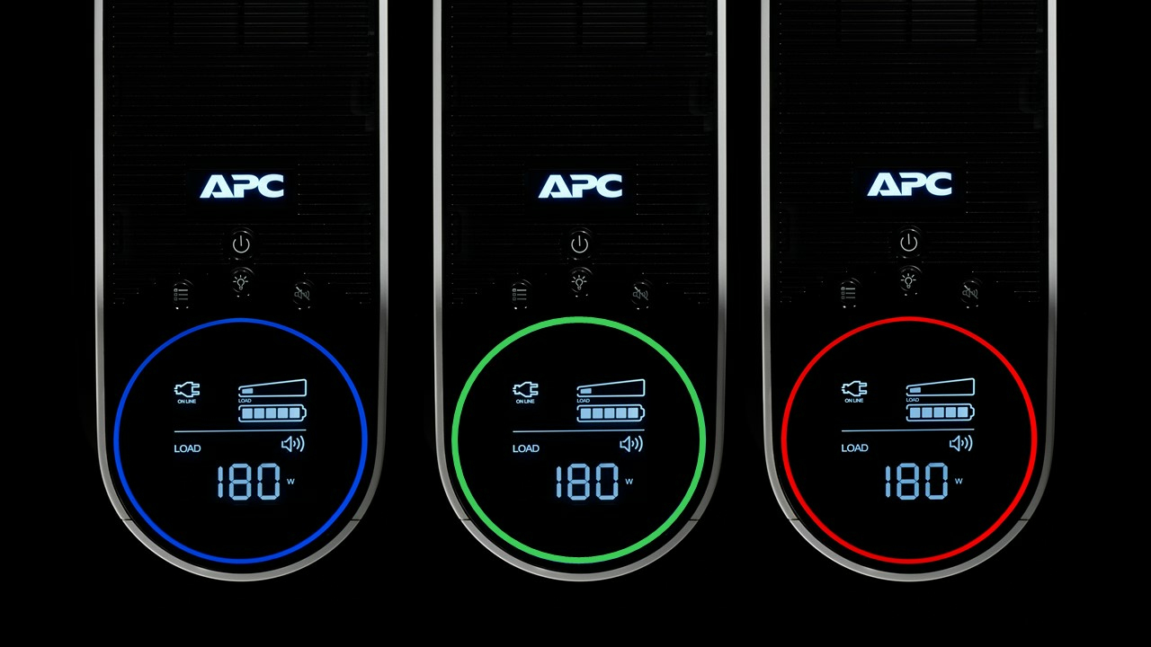 APC Back-UPS Pro 2200VA for Gaming, 230V, Pure Sinewave, LCD, Black, Schuko