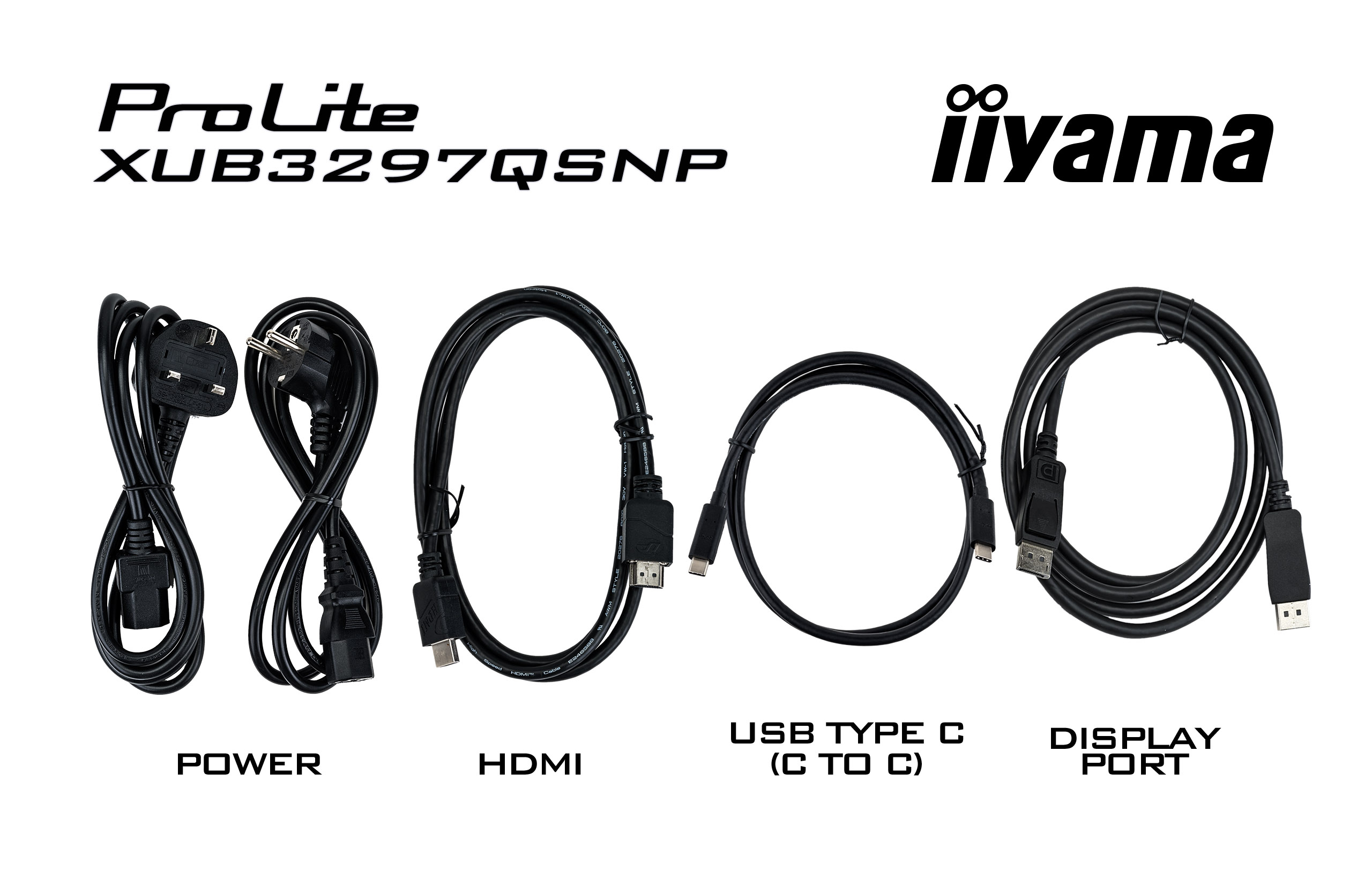 IIYAMA Monitor XUB3297QSNP-B1 Adapter, Elektronik
