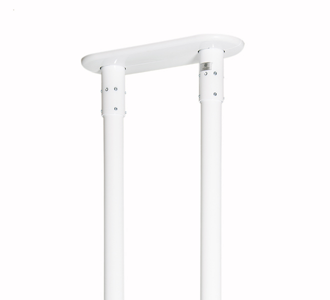 B-TECH SYSTEM 2 - Heavy Duty Twin Pole Ceiling / Floor Mount for Ø50mm Poles BT7807/W B-TECH SYSTEM 2 - Heavy Duty Twin Pole Ceiling / Floor Mount for Ø50mm Poles BT7807/W