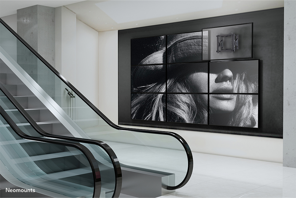 Neomounts Videowall-Wandhalterung - 35 kg - 106,7 cm (42 Zoll) - 177,8 cm (70 Zoll) - 200 x 200 mm - 600 x 400 mm