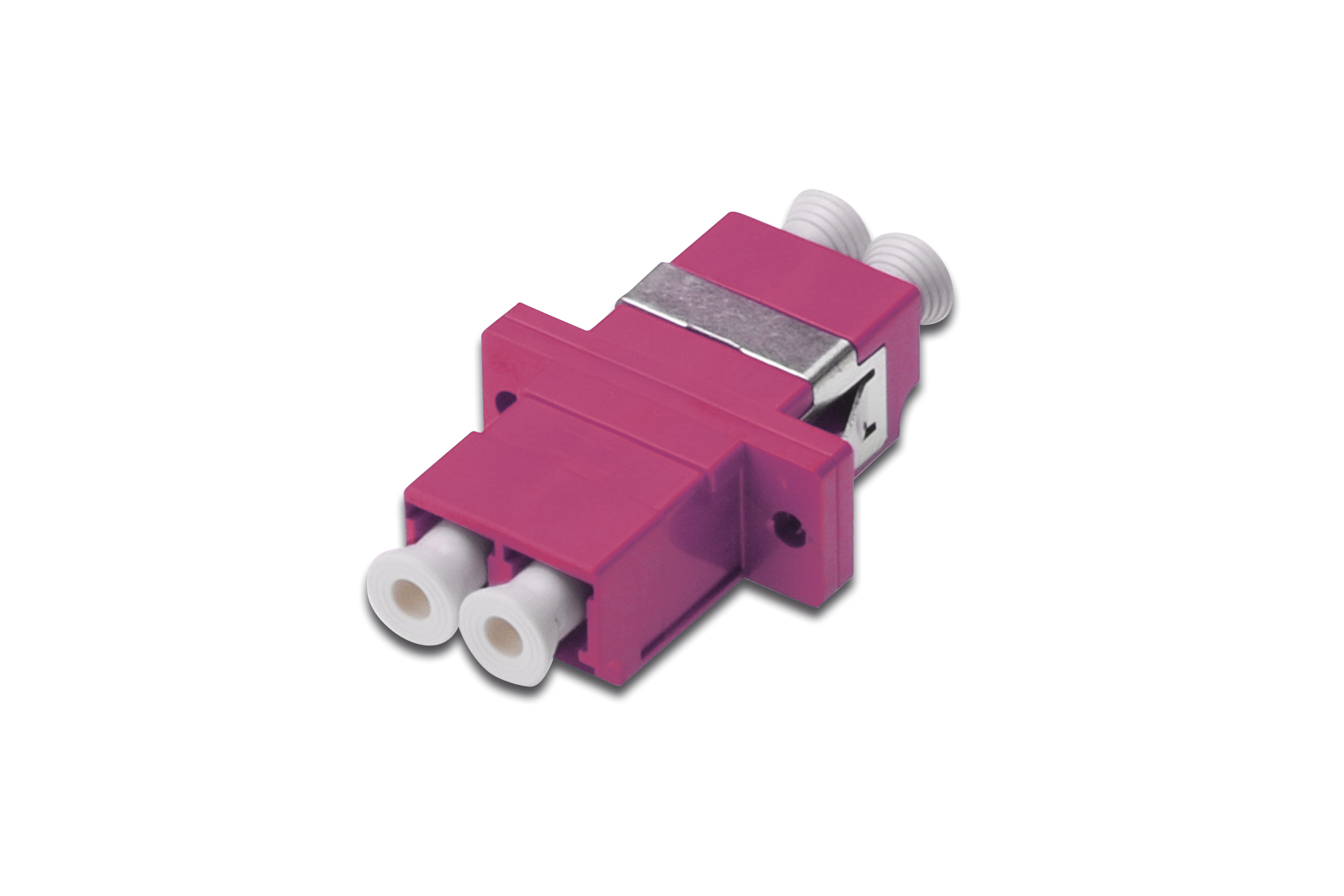 DIGITUS DN-96019-1 LC / LC Duplex Coupler, OM4, Farbe violett DIGITUS DN-96019-1 LC / LC Duplex Coupler, OM4, Farbe violett