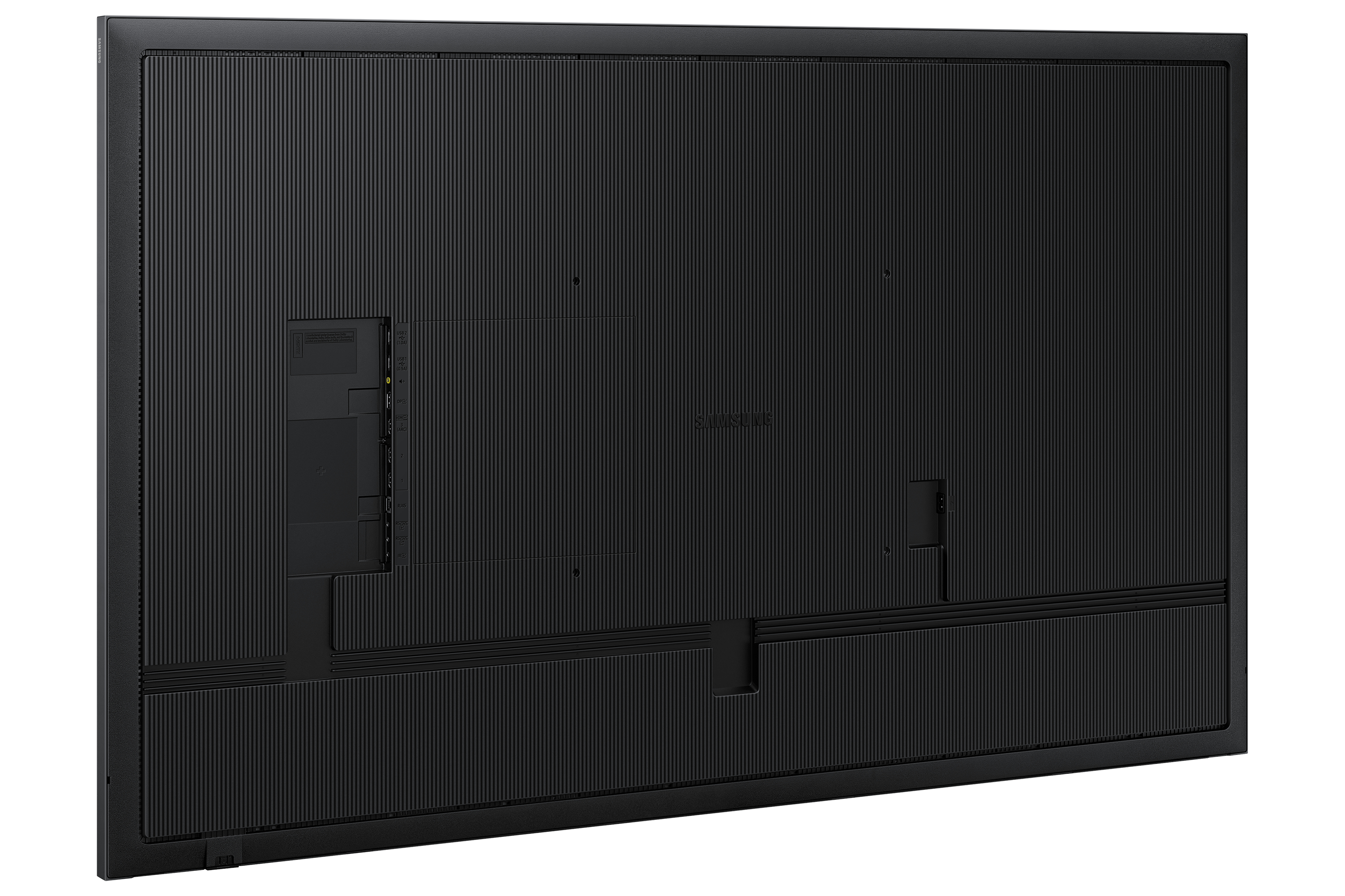 TV, LED, Schwarz, Rückseite, Anschlüsse