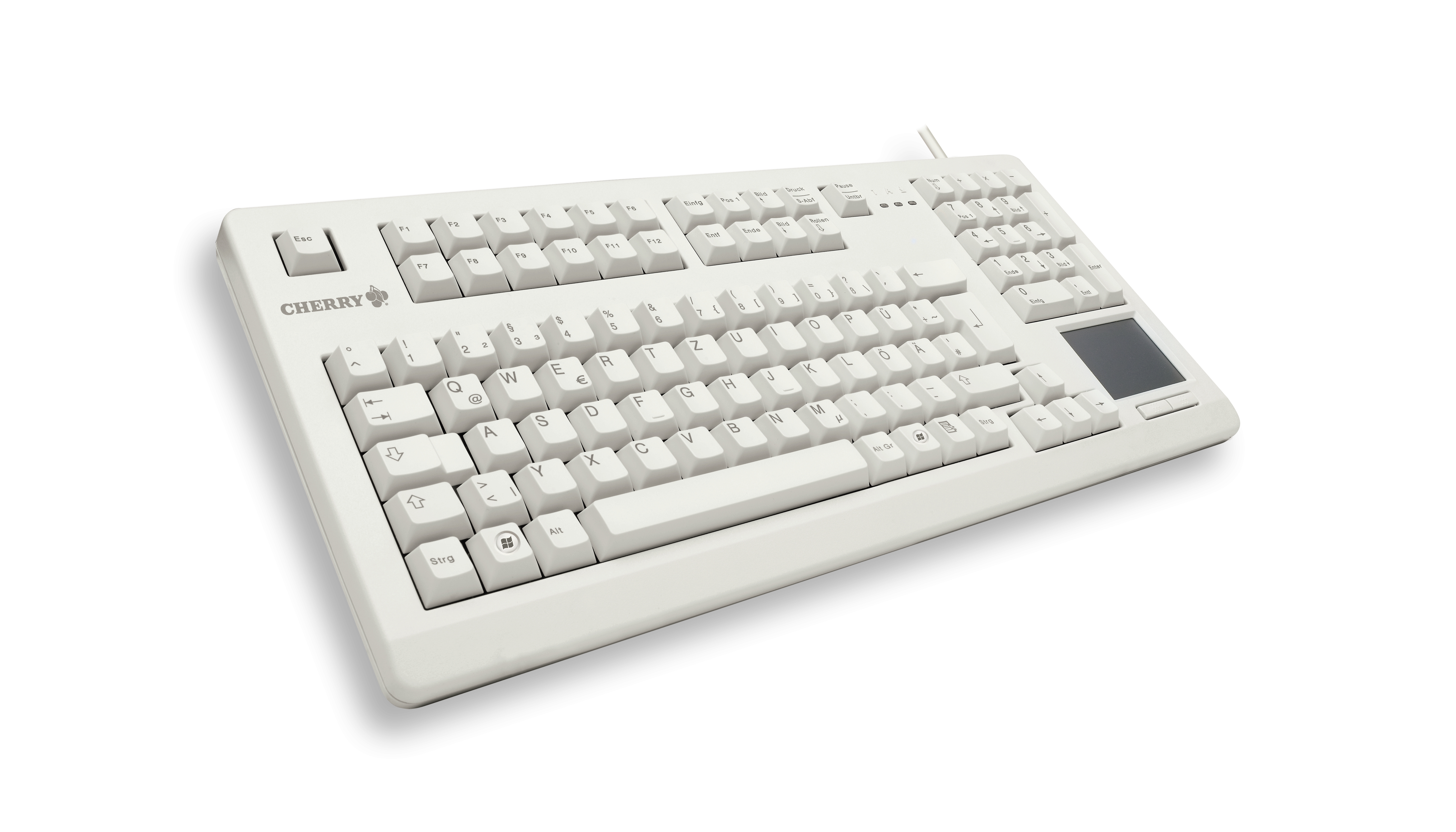 Cherry Tastatur (G80-11900LUMDE-0) TouchBoard, weiß