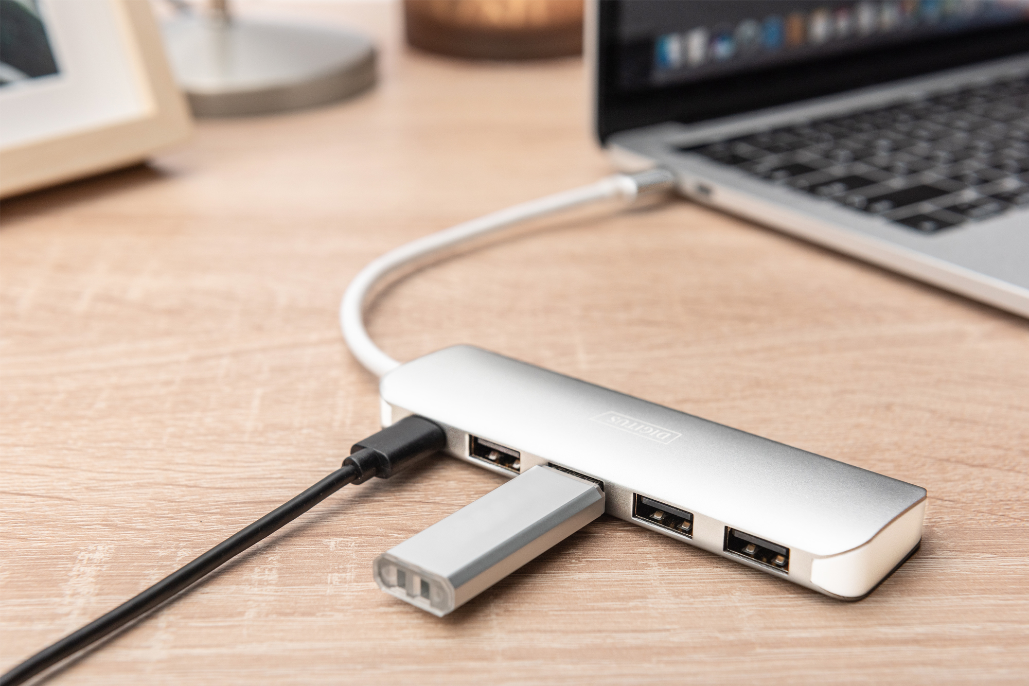 USB-C-Hub, USB-Hub, HDMI-Anschlüsse, Aluminium, Laptop-Verbindung