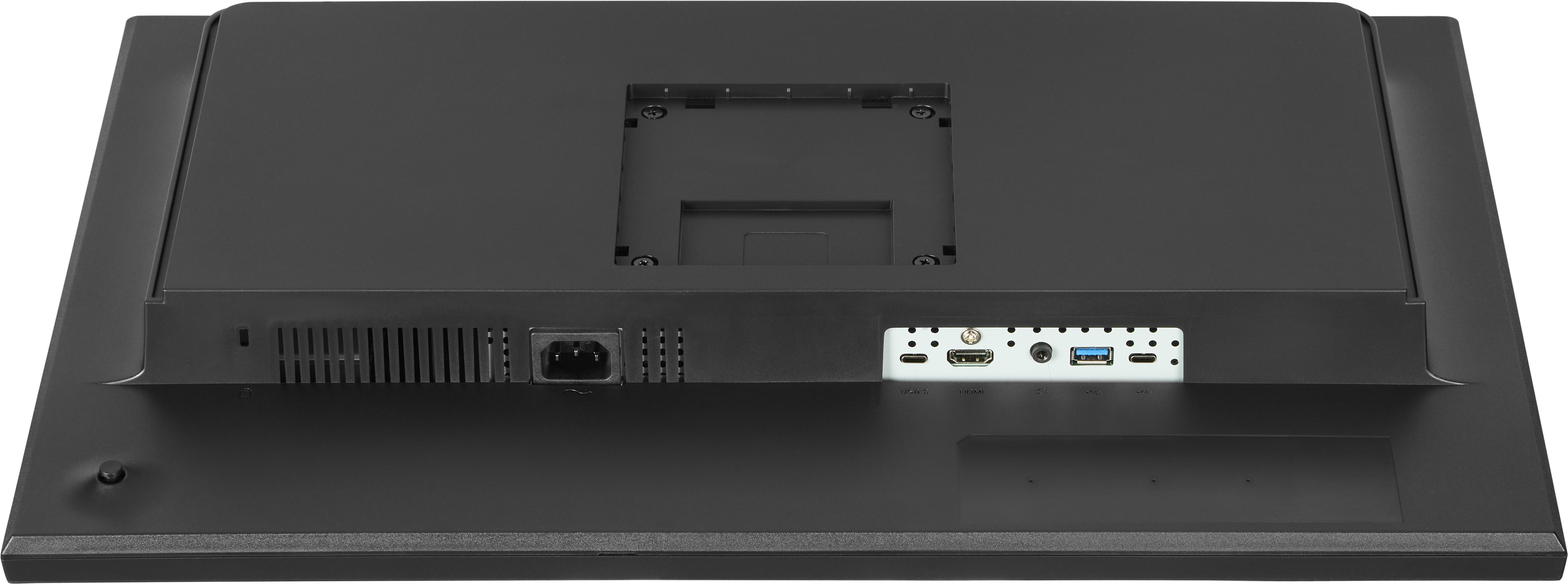 monitor, rückseite, anschlüsse, HDMI, USB-C