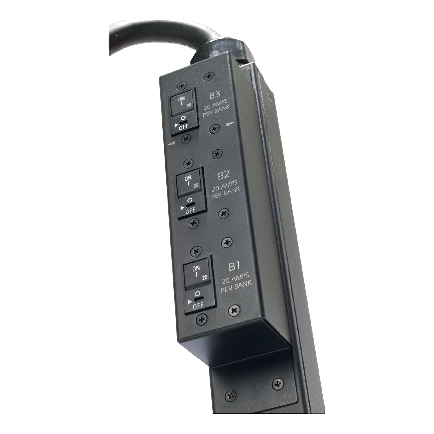 Stromschienenpanel, Verteiler, Schalter, Batterie/Bank, LED-Schiene