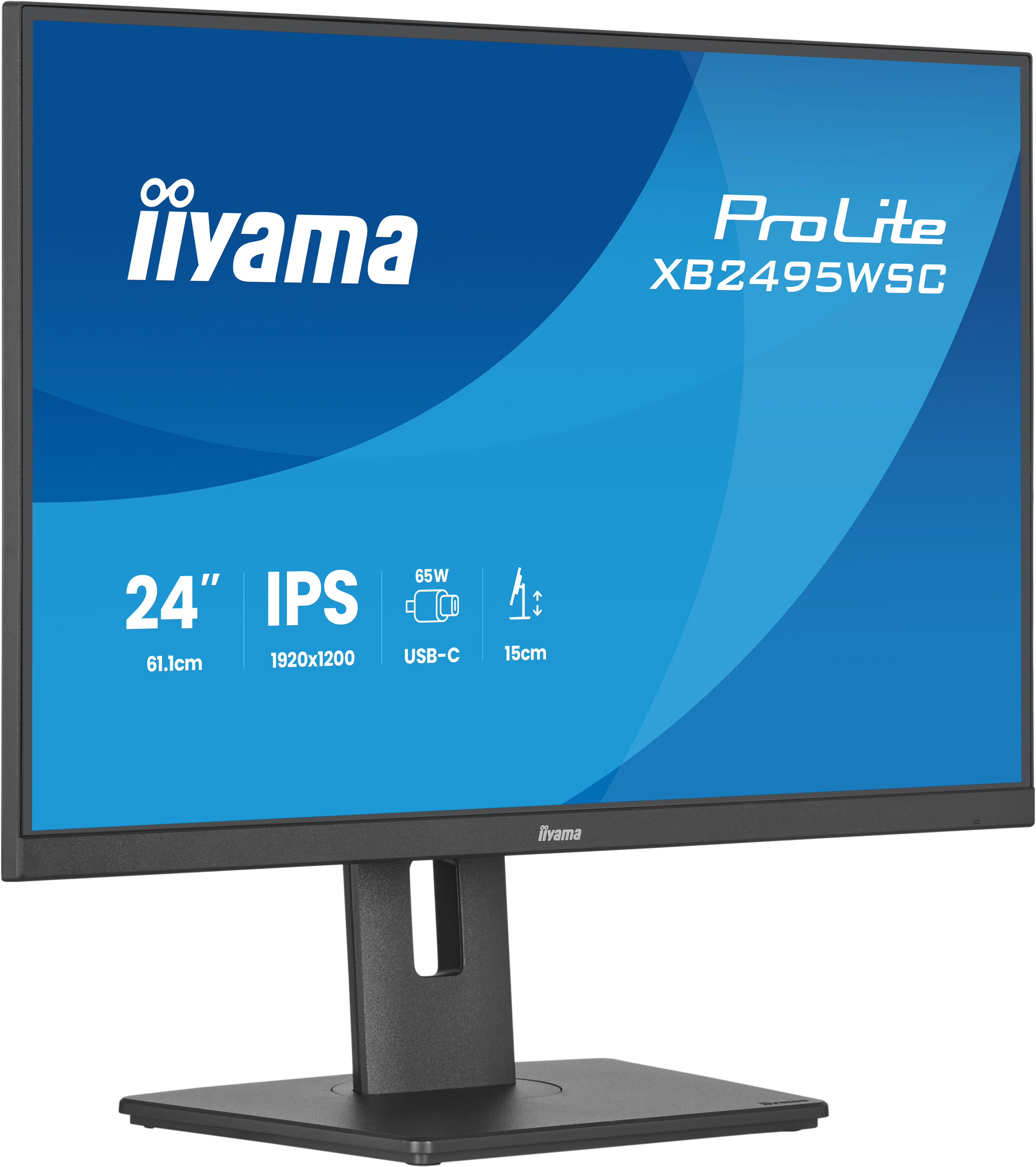 24 Zoll, IPS, USB-C, Monitorständer, neigbar