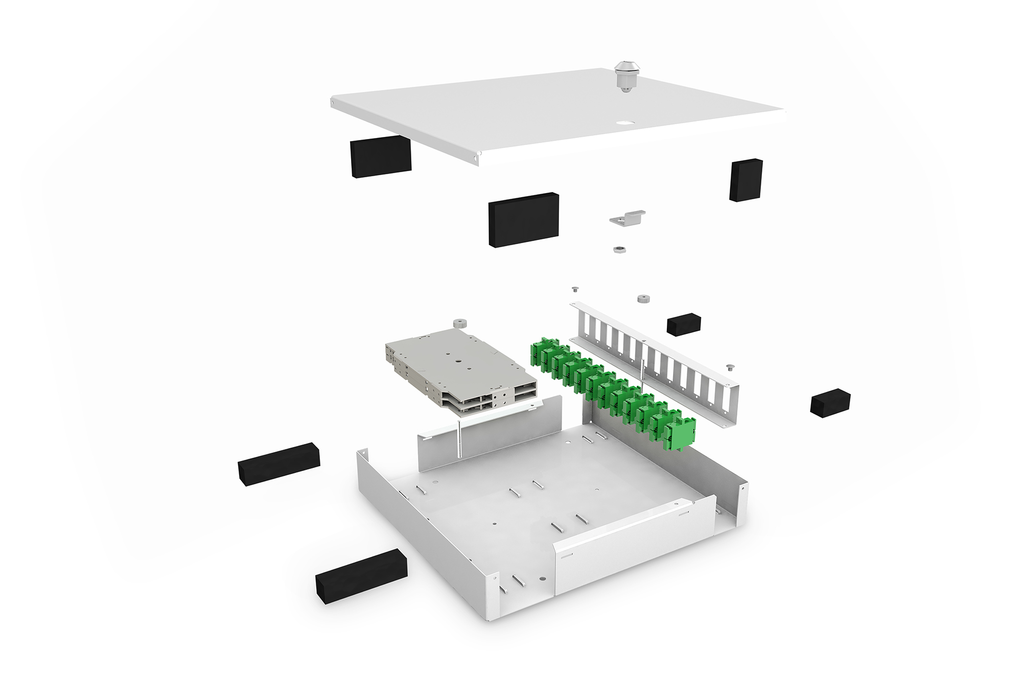 DIGITUS DN-96800S-2 LWL Unibox zur Wandmontage, Kompakt
