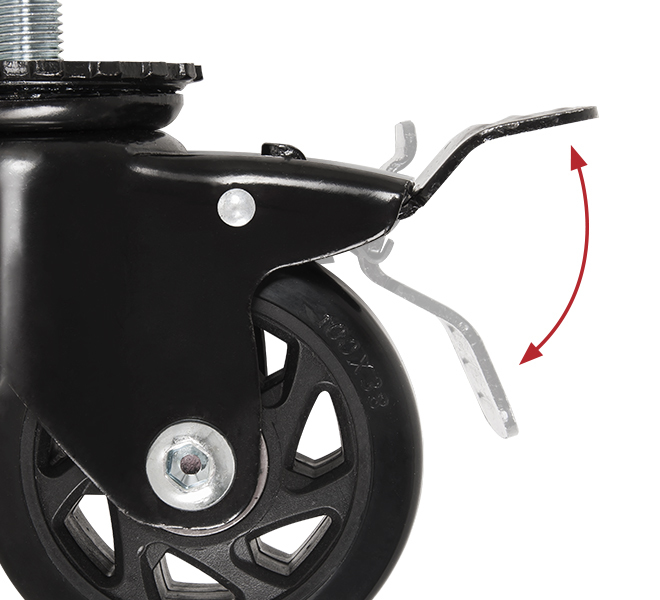 B-TECH SYSTEM X - 4" Braked Castors for BT8380-BASE - 2pcs BT8380-CASTORS B-TECH SYSTEM X - 4" Braked Castors for BT8380-BASE - 2pcs BT8380-CASTORS