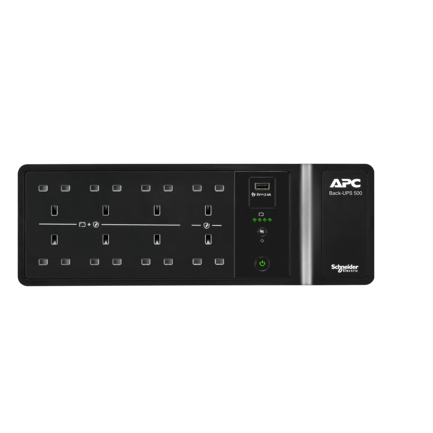Back-UPS 500, UPS, Schwarz, Rackmount, Schneider Electric