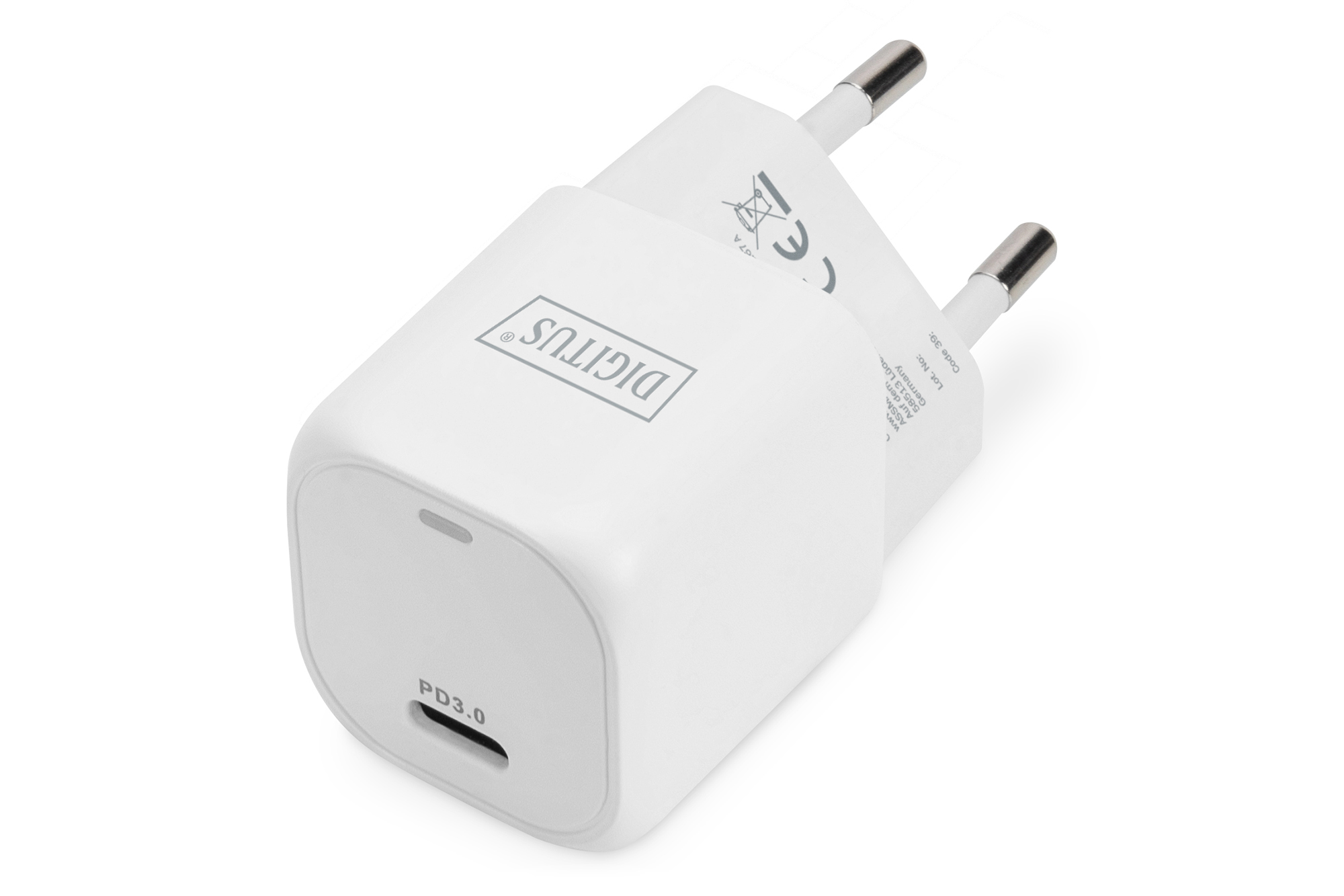 DIGITUS DA-10060 USB-C™ Mini Ladeadapter, 20W DIGITUS DA-10060 USB-C™ Mini Ladeadapter, 20W