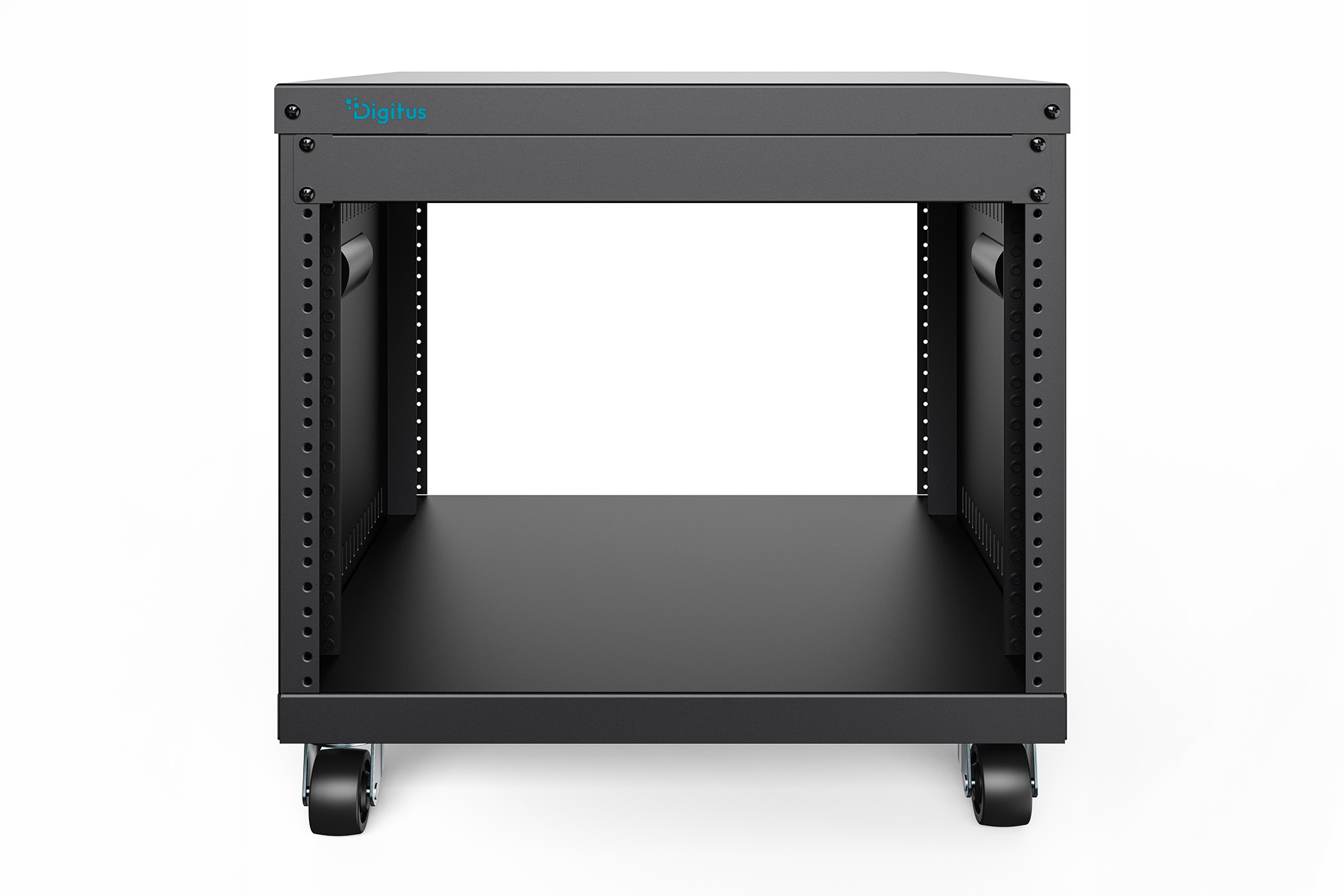 Serverrack, Rackgehäuse, Netzwerk-Schrank, Metallrahmen, Rollbarer Wagen
