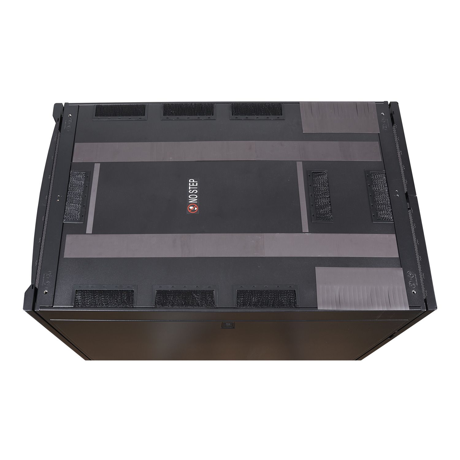 server, rackmount, black metal, top panel, no-step