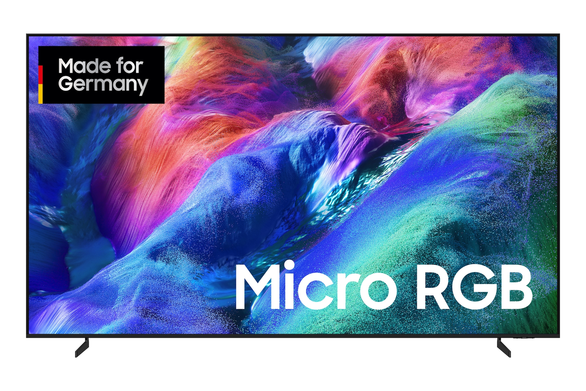Fernseher, LED-TV, 4K, Micro RGB, Rückseite Stellfüße