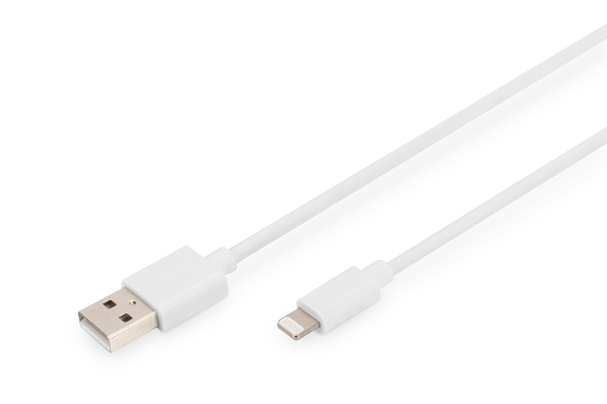 Kabel, USB, Lightning, Ladekabel, weiß