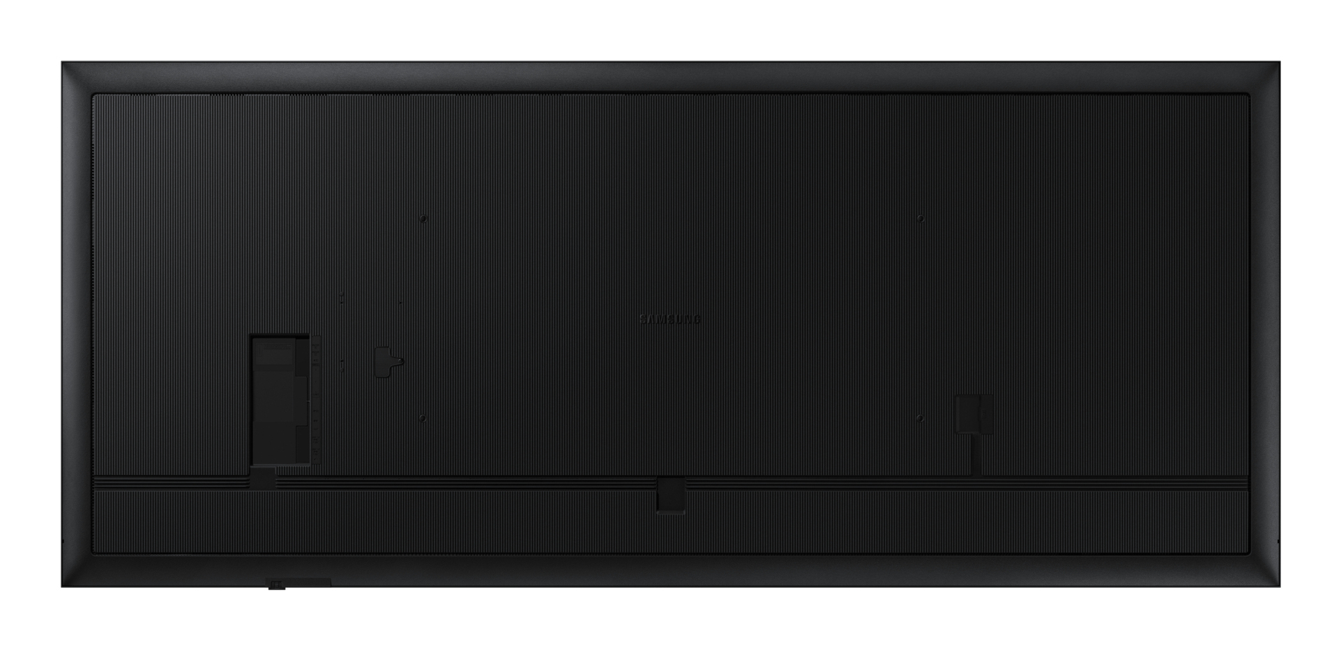 monitor, flacher Bildschirm, schwarz, Rückseite, HDMI/Anschlüsse