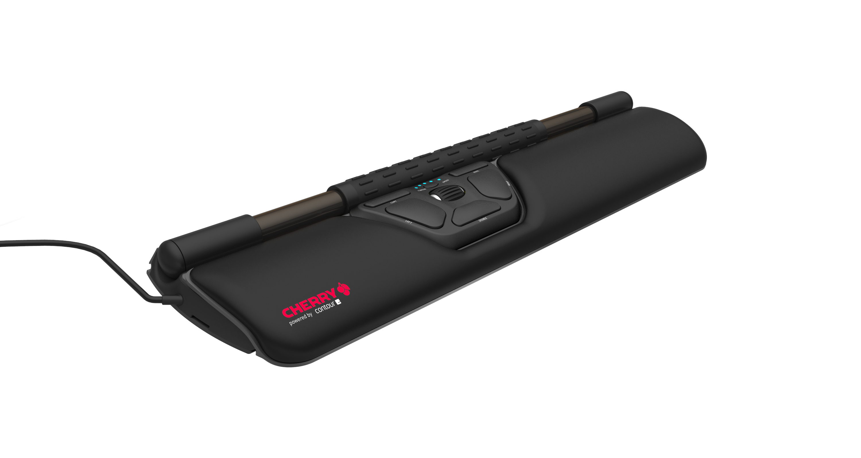 Cherry Maus ergonomische Rollermaus  (JM-R0100) USB, schwarz