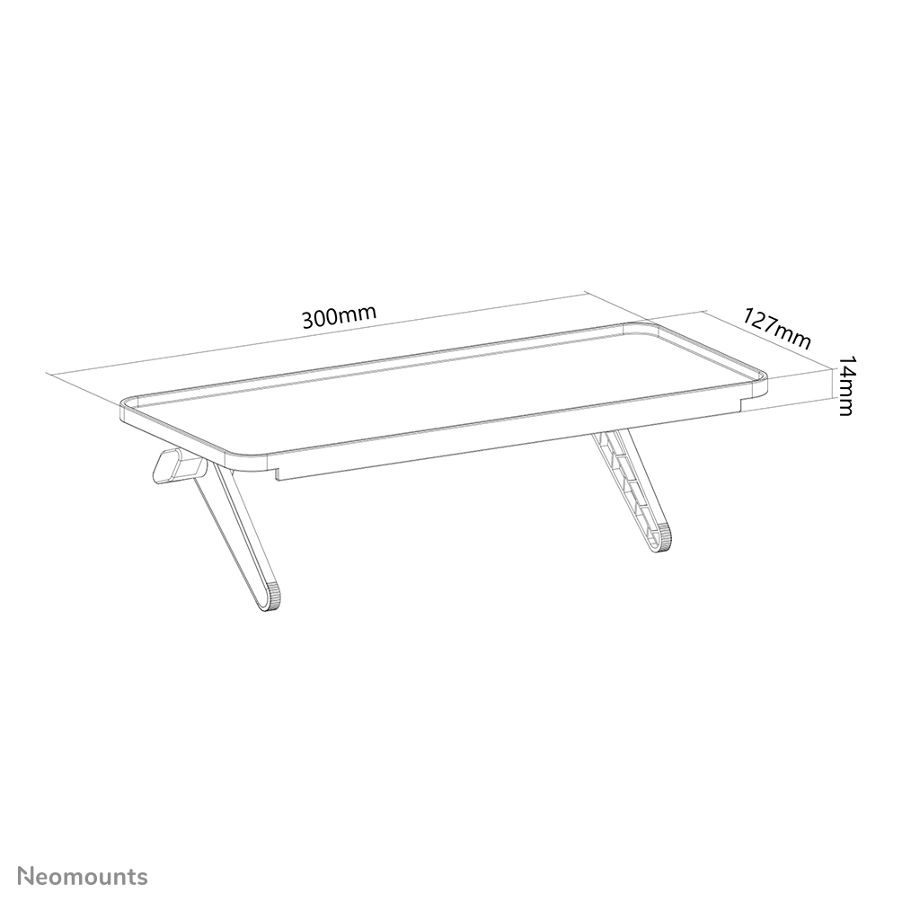 Neomounts Multimedia-Halterung - Schwarz - 6 kg - 300 mm - 47 mm - 306 mm - 133 mm