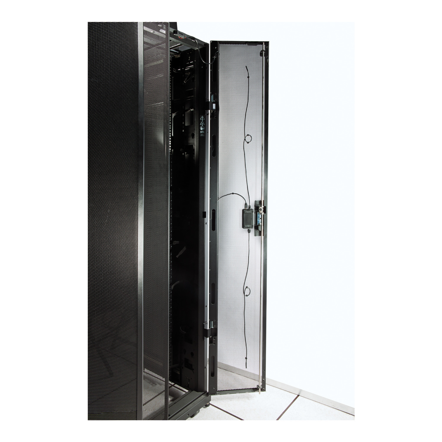 Server rack, IT cabinet, network cabinet, metal rack, rack door open
