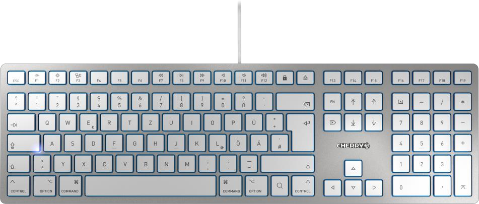 Cherry Tastatur KC 6000 Slim for MAC  (JK-1610DE-1) silber