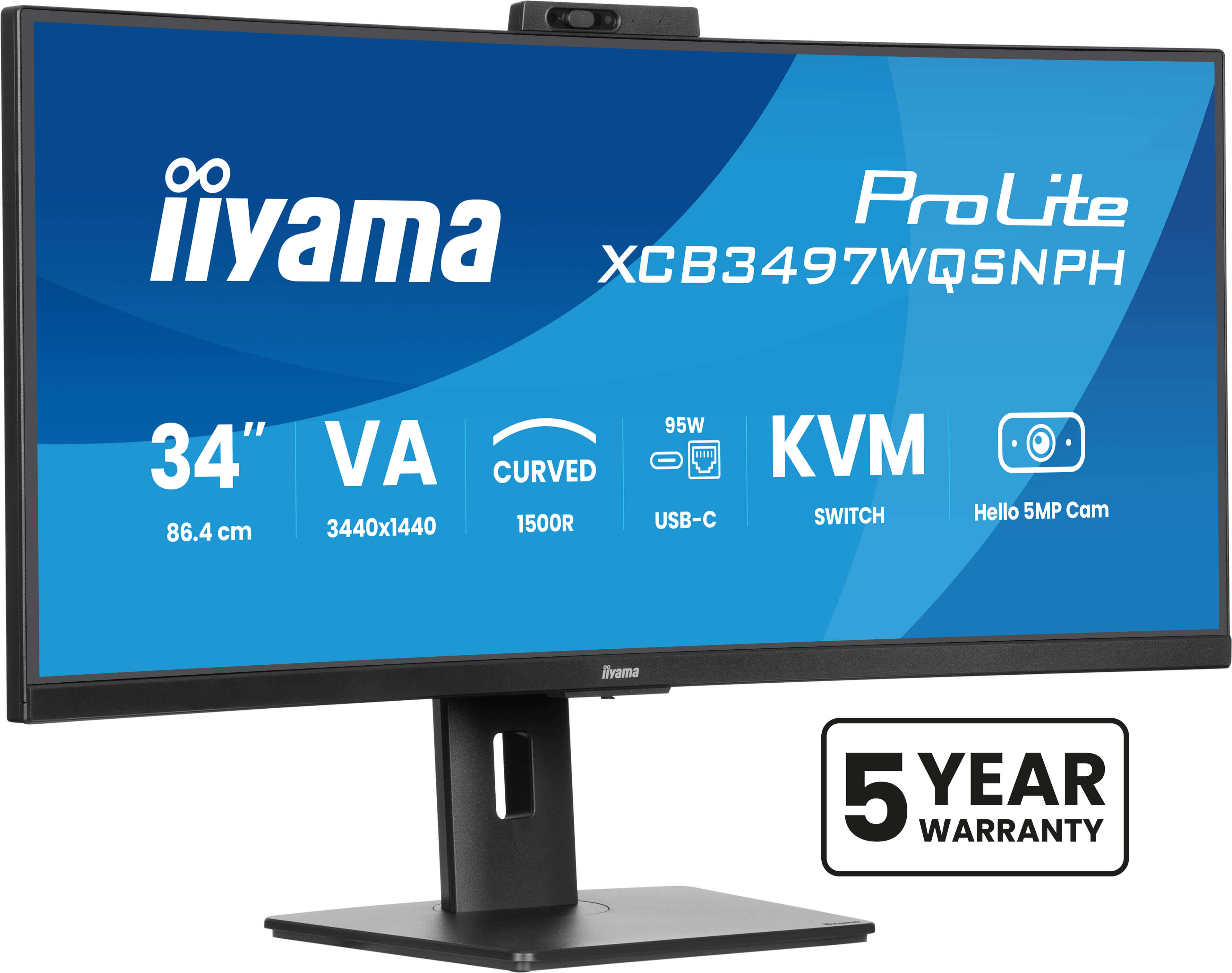 IIYAMA Monitor XCB3497WQSNPH-B1 Computerausrüstung, Überwachen, Bildschirm, FERNSEHER
