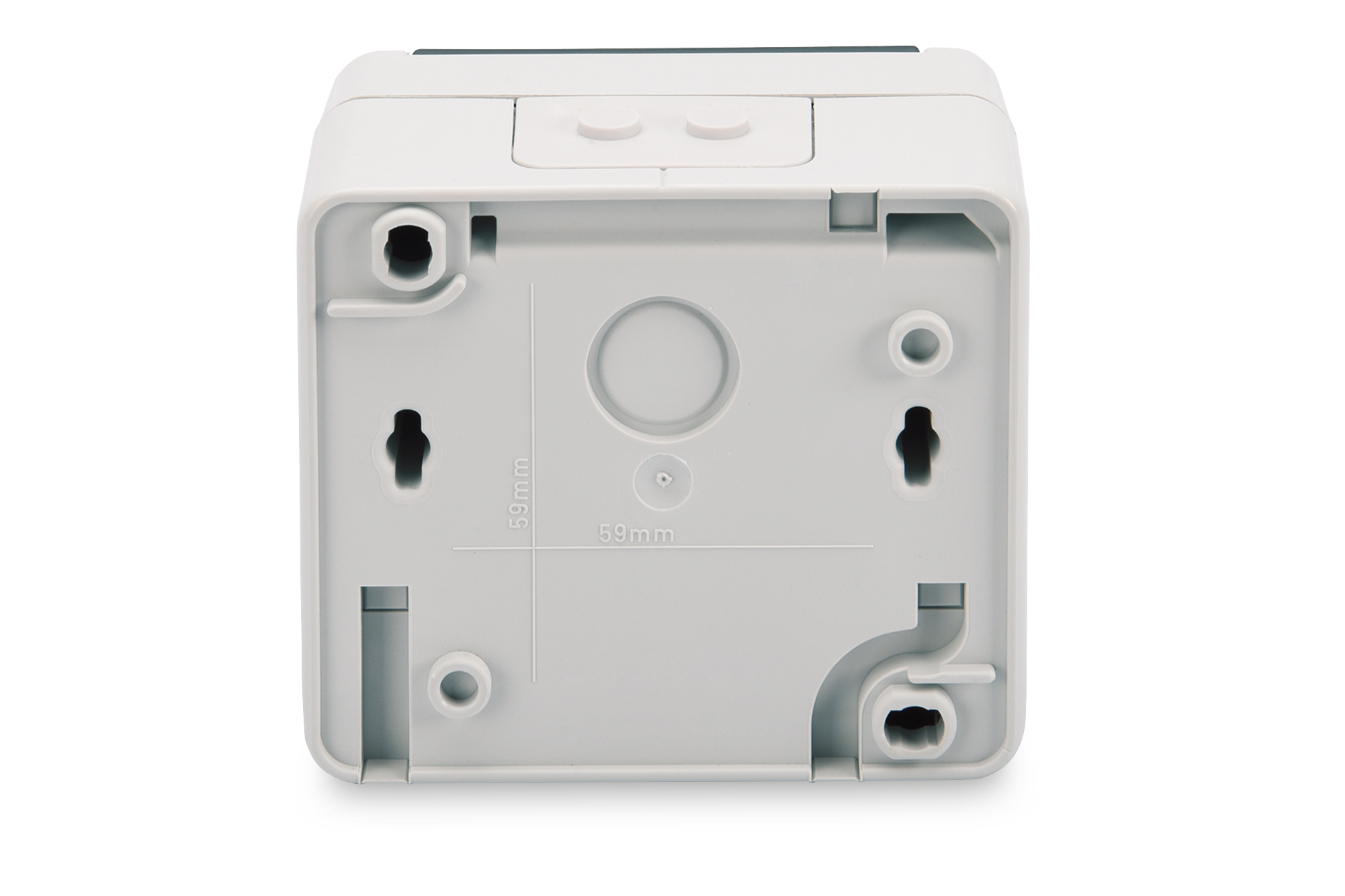 DIGITUS DN-93844-OD Datenanschlussdose für Keystone Module, IP44, Aufputz mit Klappdeckel