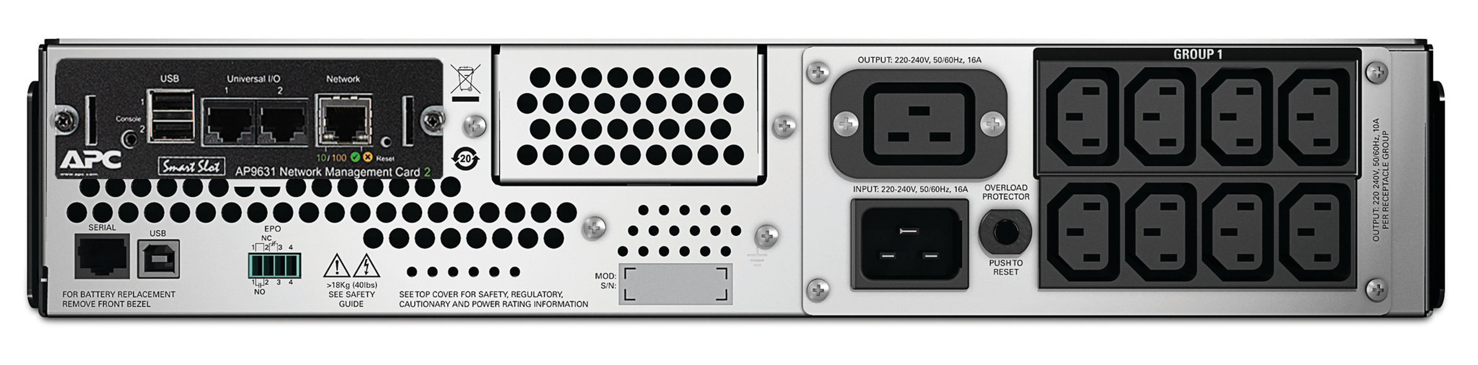 APC SMT3000RMI2UNC - Smart-UPS 3000VA LCD RM 2U 230V mit Network Card APC SMT3000RMI2UNC - Smart-UPS 3000VA LCD RM 2U 230V mit Network Card